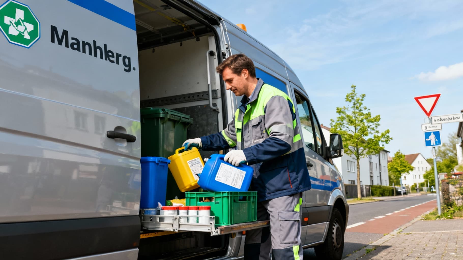 Schadstoffmobil Mannheim sammelt gefährliche Abfälle von Bürgern