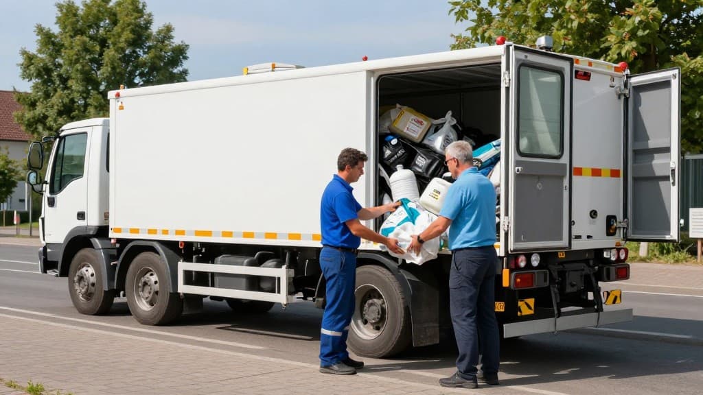 Schadstoffmobil Mannheim sammelt gefährliche Abfälle von Bürgern