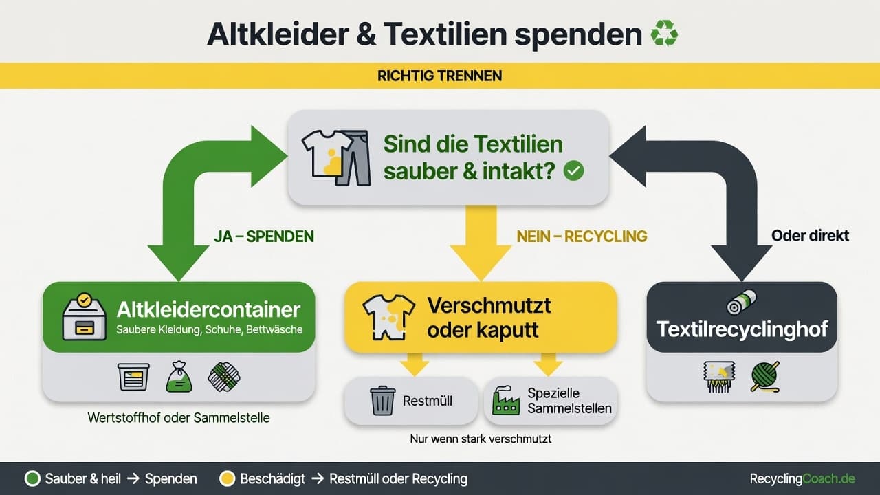 Infografik: Altkleider-Entsorgungsoptionen