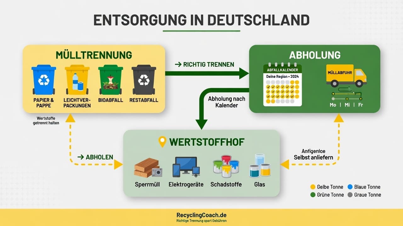 Infografik: Entsorgungs-Bereich — Themenübersicht