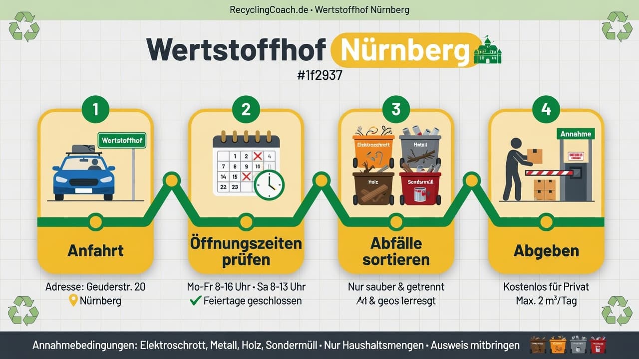 Infografik: Wertstoffhof Nürnberg — Annahme und Vorbereitung