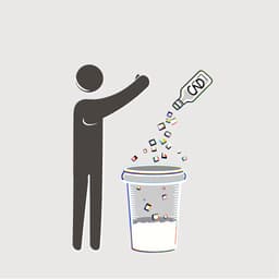 Stilisierte Darstellung des Glas-Recycling Symbols (Glas-Männchen)