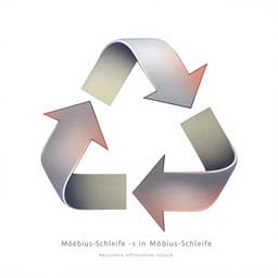 Stilisierte Darstellung der Möbius-Schleife (Recycling-Dreieck)