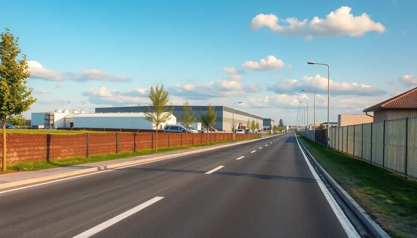 Anfahrt zum Wertstoffhof in Borken