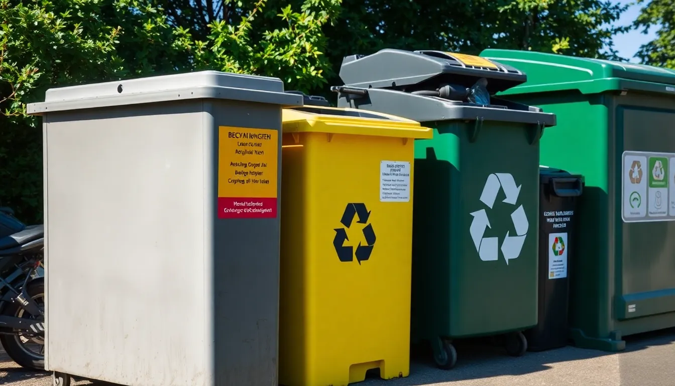 Verschiedene Abfallarten in Gröbenzell Wertstoffhöfen