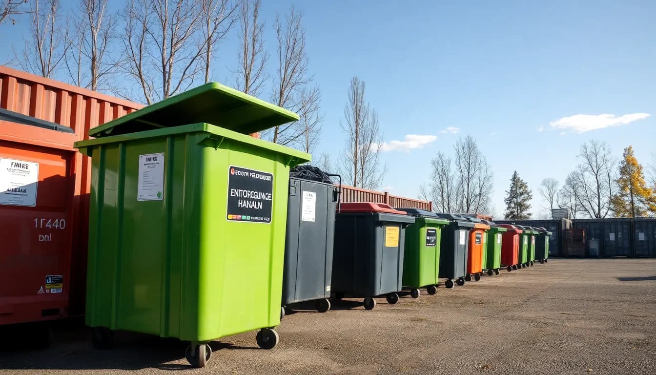 Öffnungszeiten-Schild am Wertstoffhof in Hanau