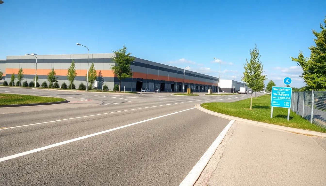 Anfahrt zum Wertstoffhof in Hanau