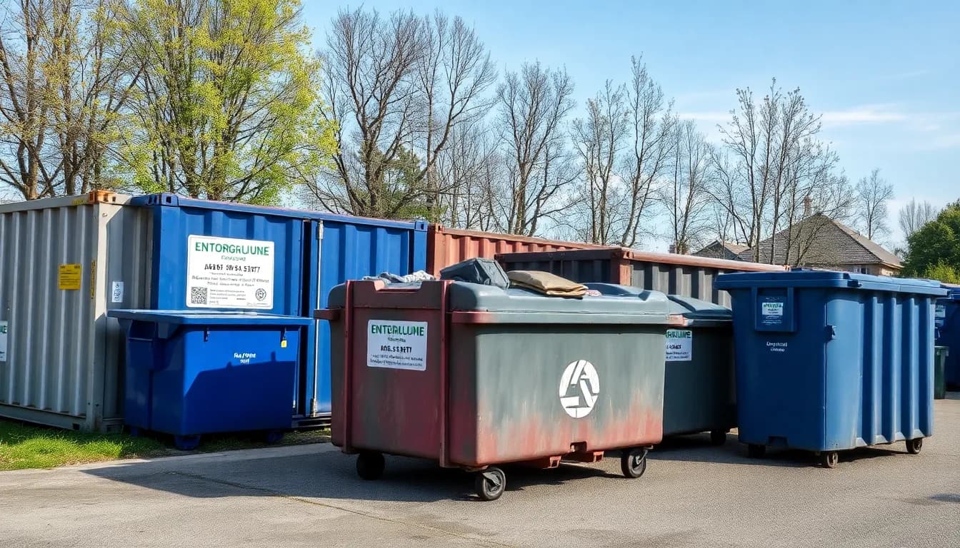 Öffnungszeiten-Schild an einem Wertstoffhof in Hannover