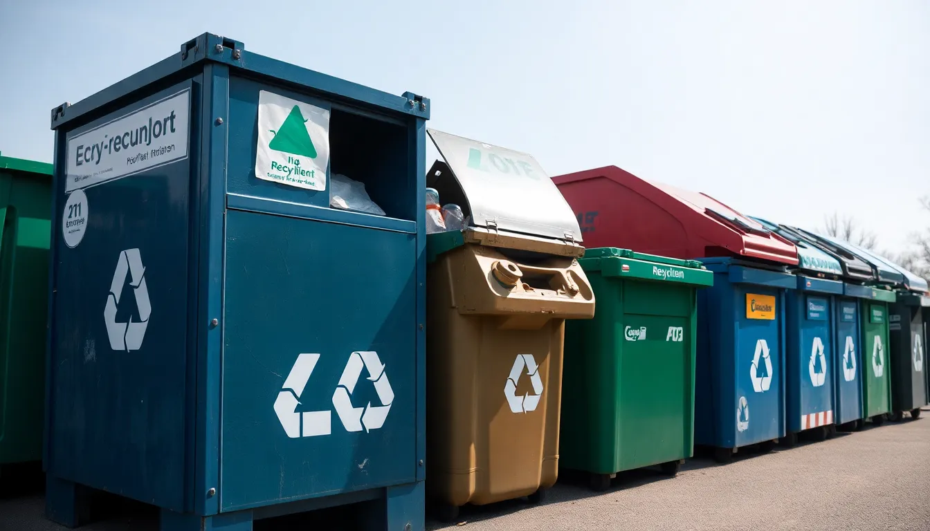 Verschiedene Abfallarten in Köln Wertstoffhöfen