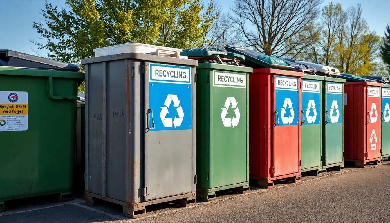 Verschiedene Abfallarten in Krumbach Wertstoffhöfen