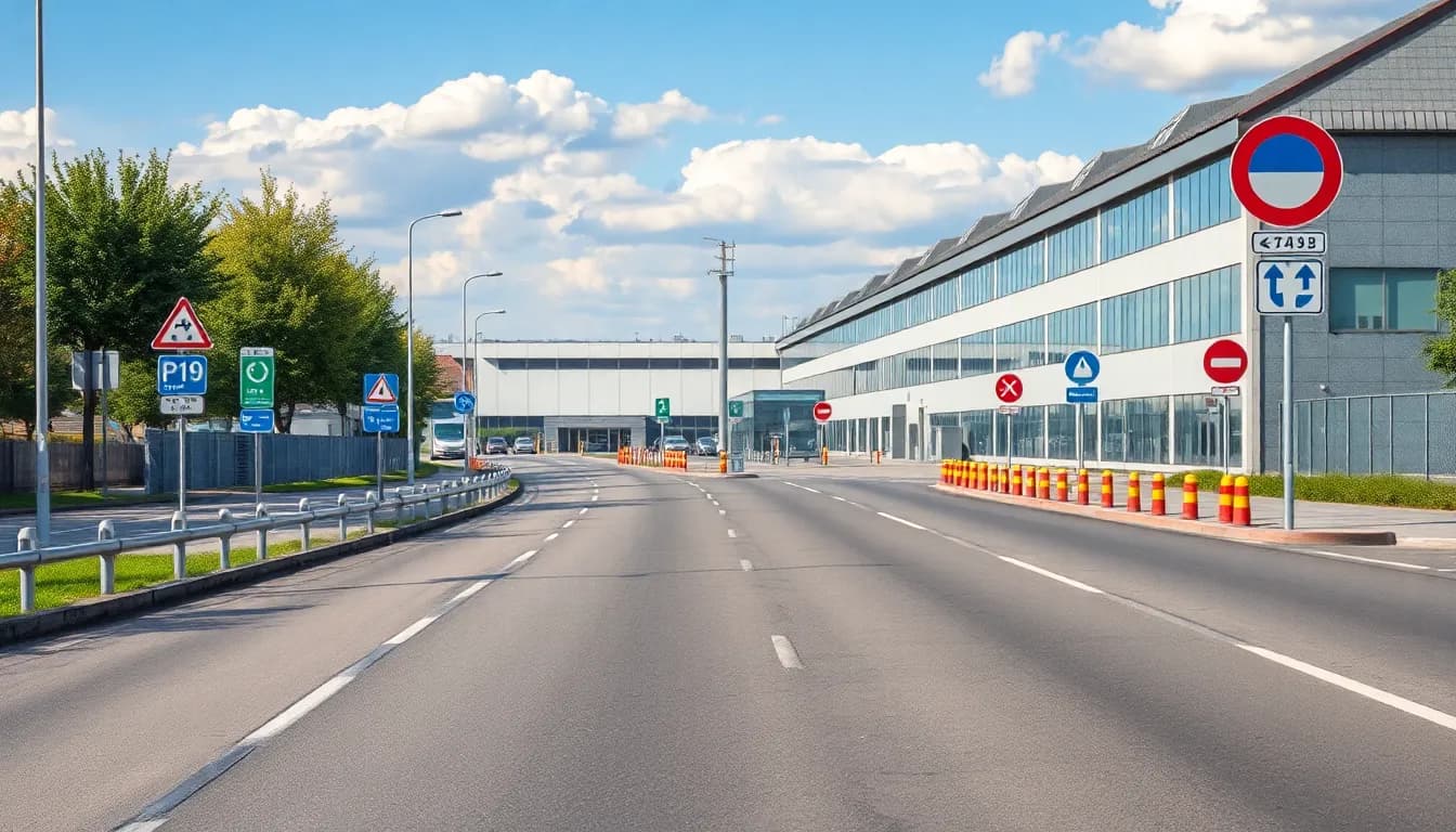 Anfahrt zu einem Wertstoffhof in Regensburg