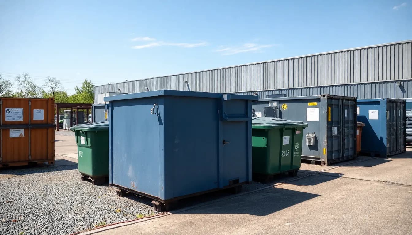 Öffnungszeiten-Schild an einem Wertstoffhof in Selm