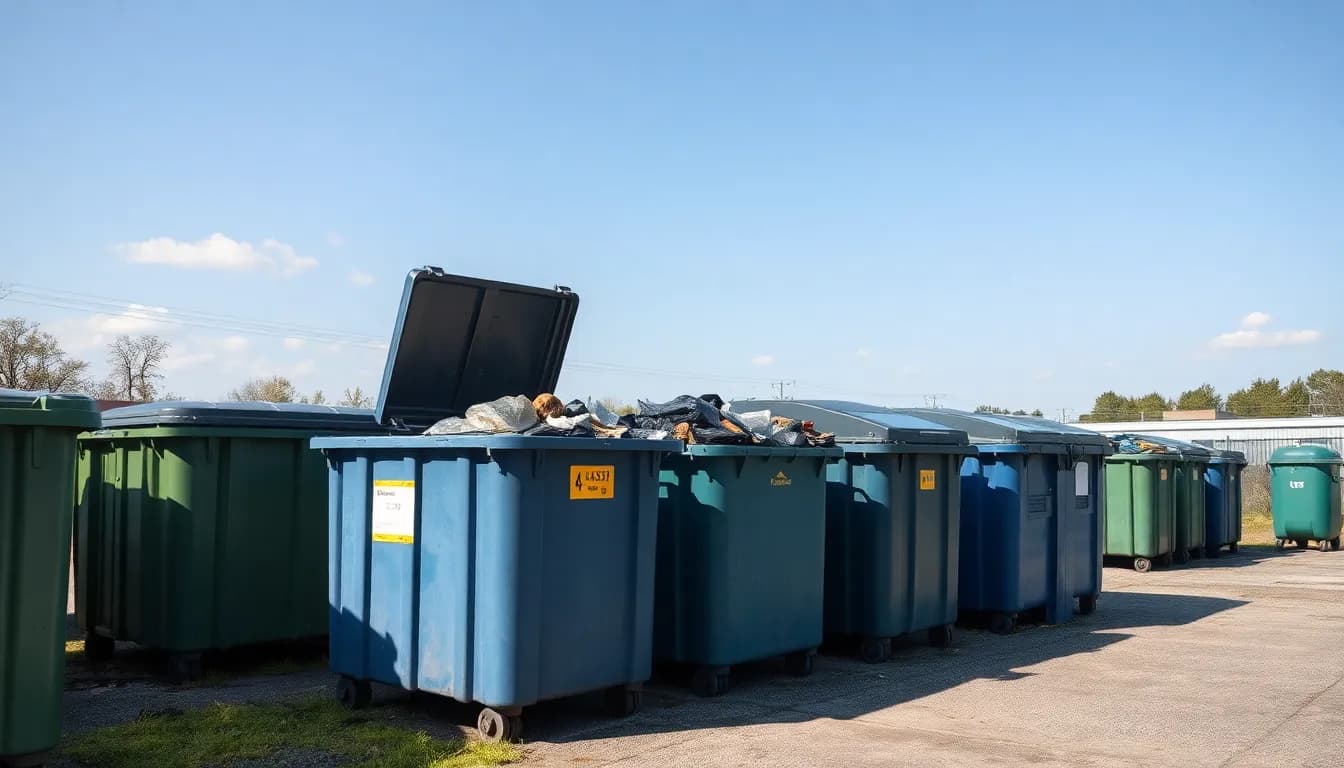 Öffnungszeiten-Schild an einem Wertstoffhof in Trudering