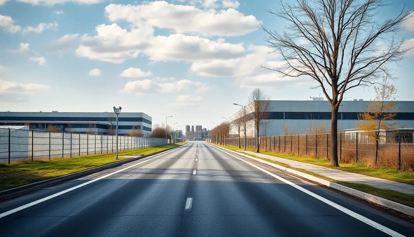 Anfahrt zum Wertstoffhof in Unterföhring