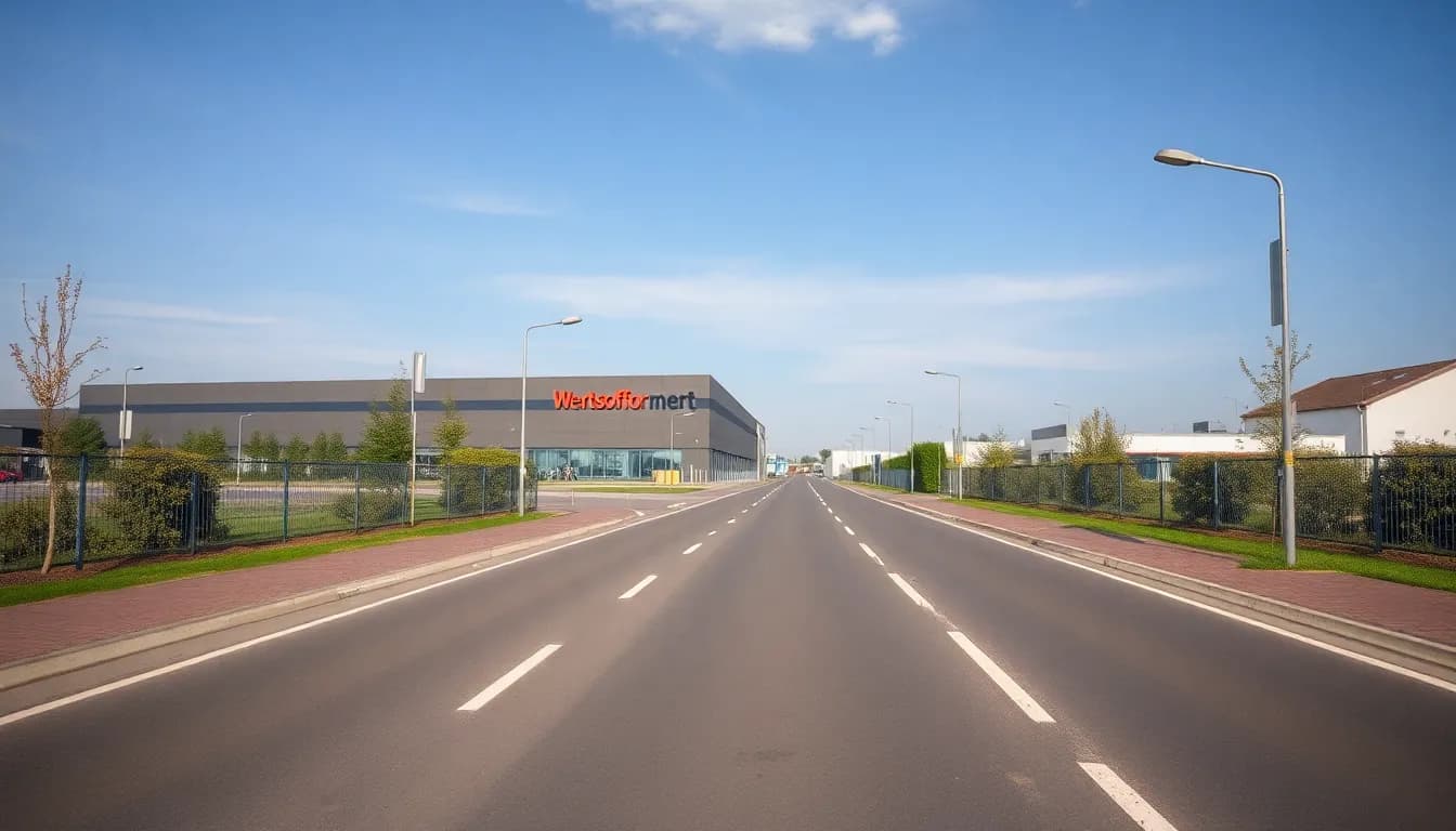 Anfahrt zum Wertstoffhof in Waiblingen