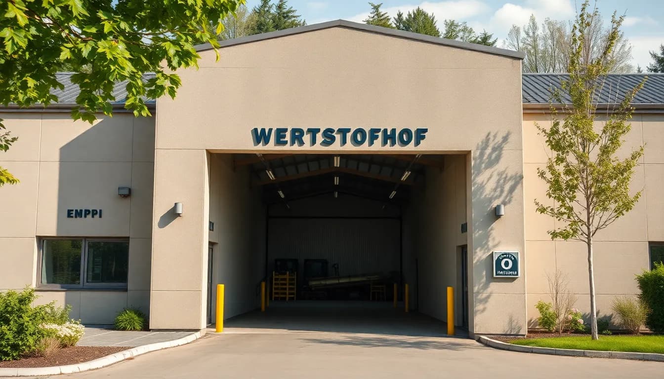 Standort eines Wertstoffhofs in Waldkraiburg