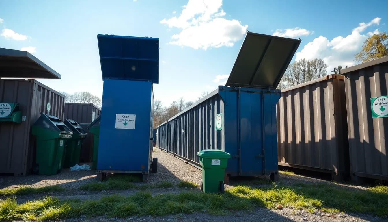 Öffnungszeiten-Schild am Wertstoffhof in Zweibrücken