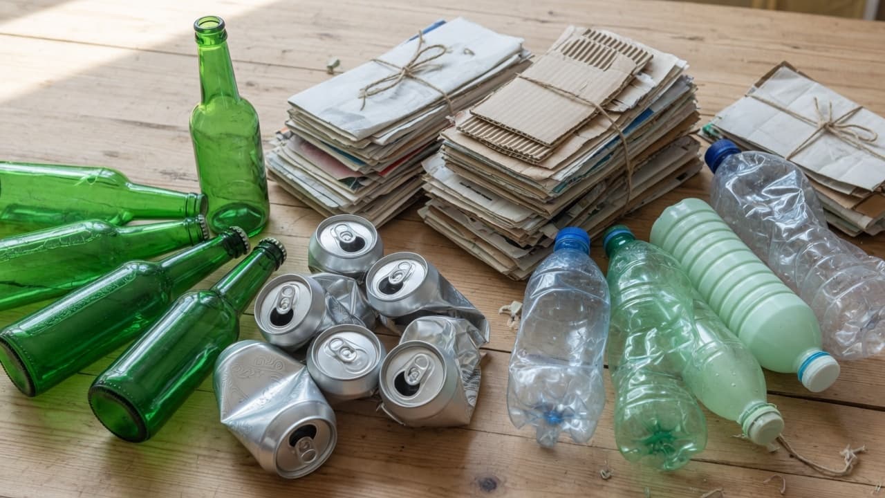 Grafische Übersicht zu Wissen und Fragen rund um Recycling in Deutschland